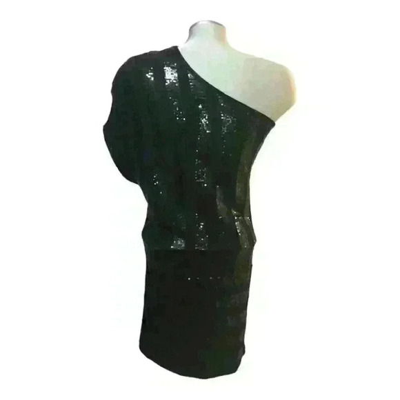 BEDO Dress One  Shoulder Sequin Mini Cocktail - Picture 2 of 10